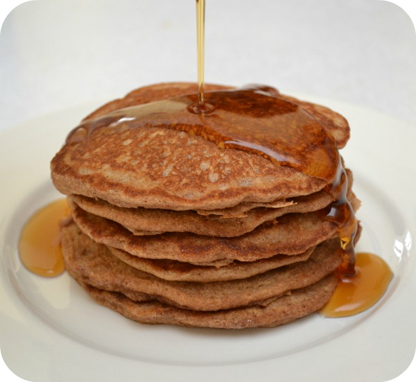 100% Whole Wheat Pancakes