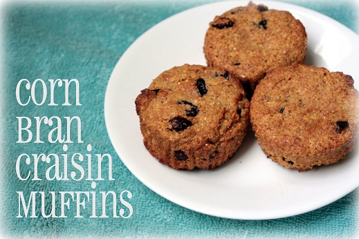 Corn Bran Craisin Muffins