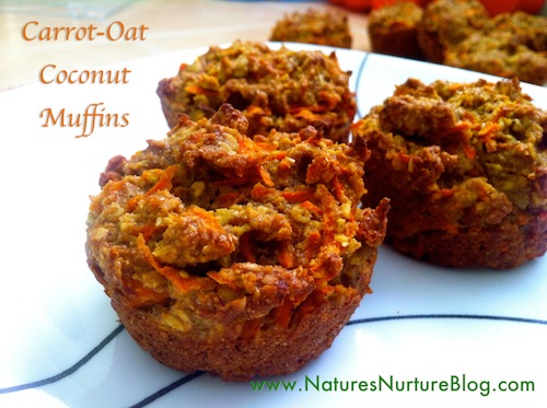 Carrot-Oat Coconut Muffins