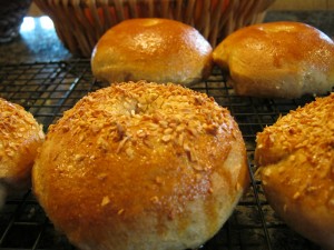 Home-made, whole wheat Bagels (Variety Recipe)