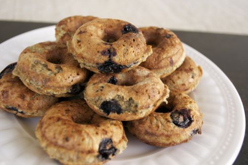 Whole Grain Blueberry Donuts