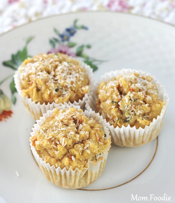 gluten free coconut maple veggie muffins