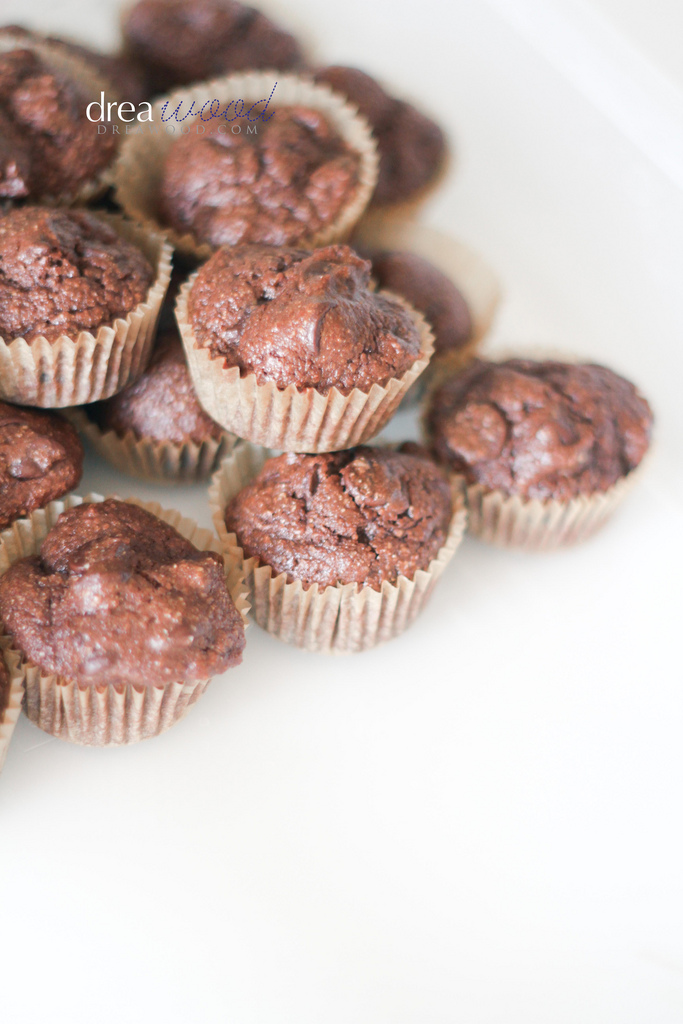 Whole Wheat Double Chocolate Muffins