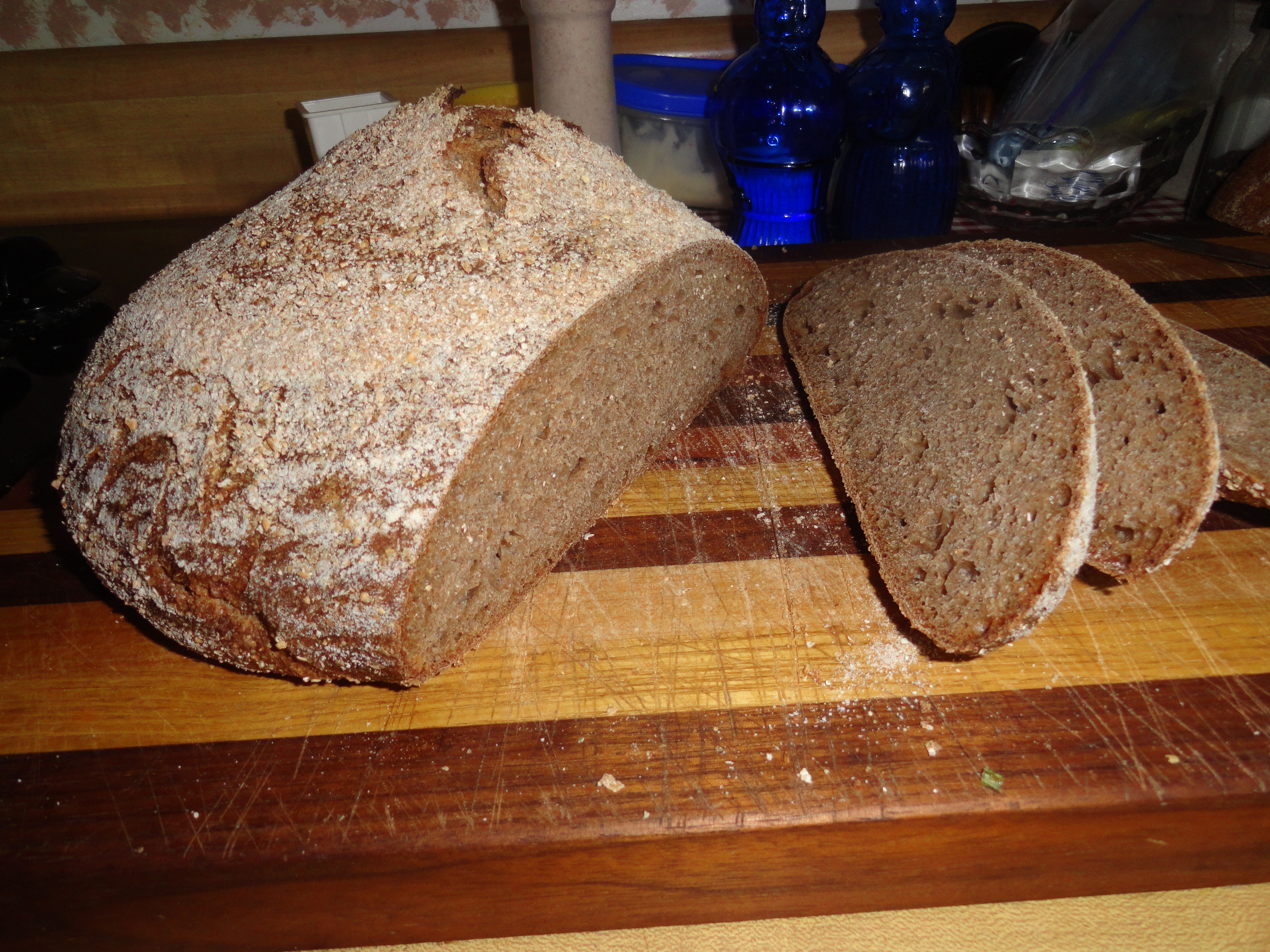 100 % whole wheat desem Bread