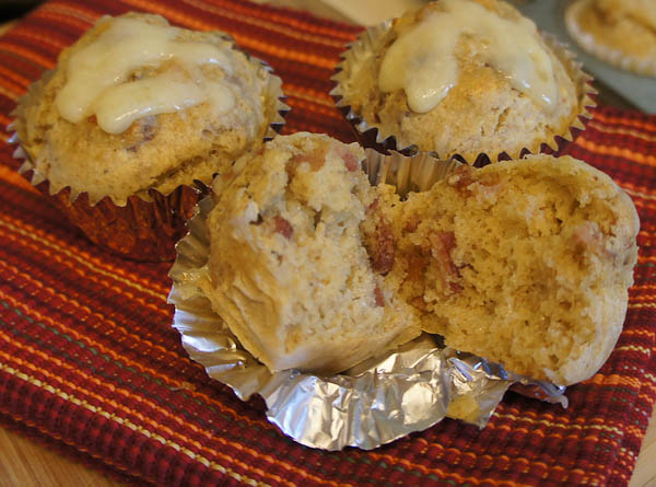 Bacon Cheese Rye Muffins