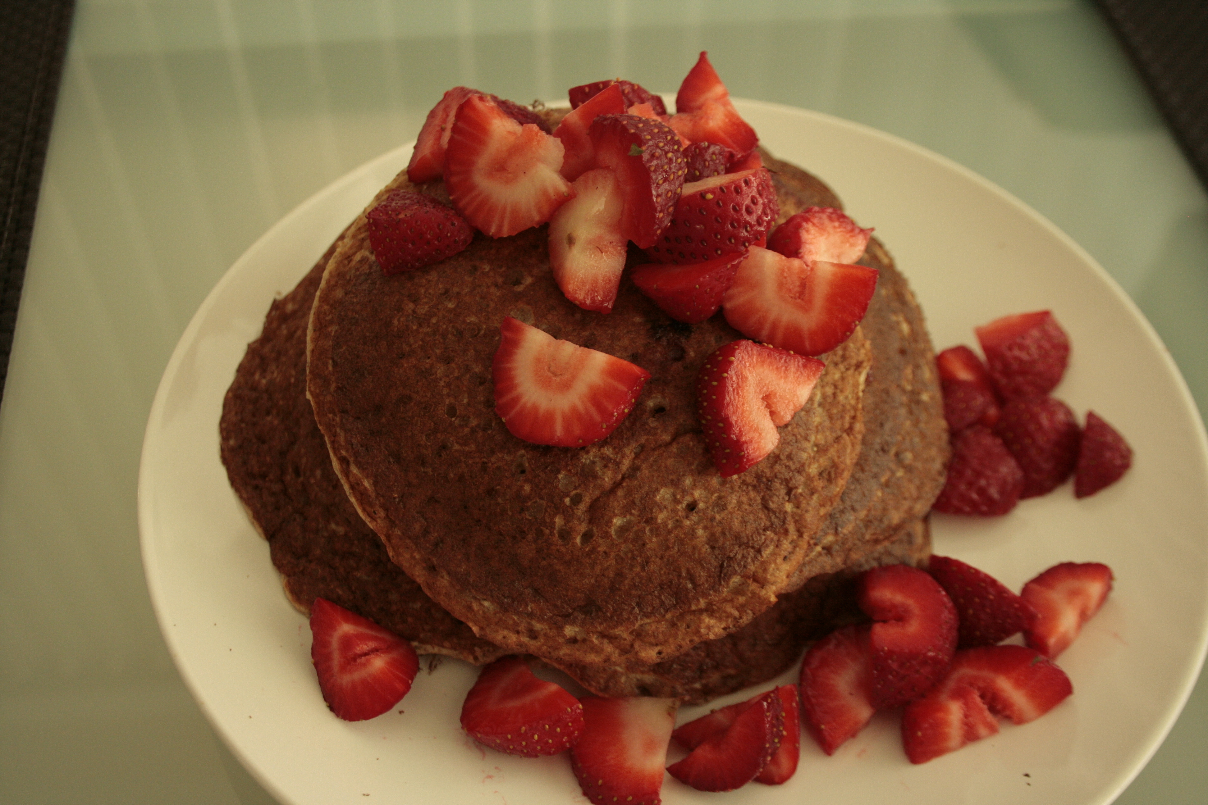 100% Whole Wheat Vegan Pancakes