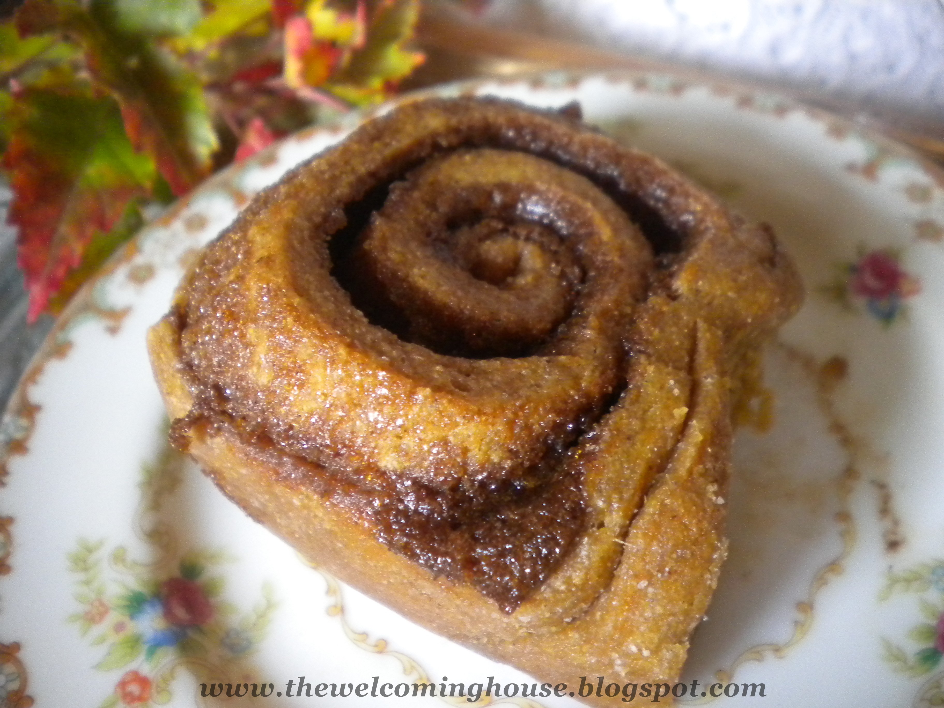 Gingerbread Sweet Rolls with Maple Icing