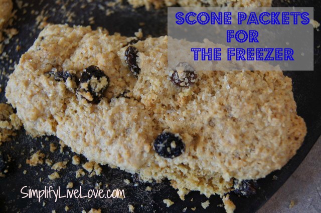 Mix & Match Scone Packets for the Freezer ~ Breakfast Simplified