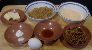lentil brownie ingredients