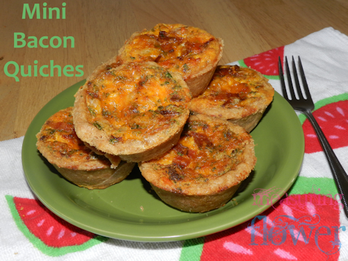 Mini Bacon Quiches with Spelt Pie Crust