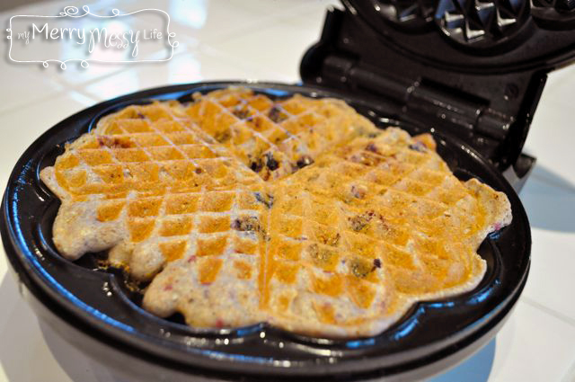 Multigrain Whole Wheat Blueberry Waffles Recipe