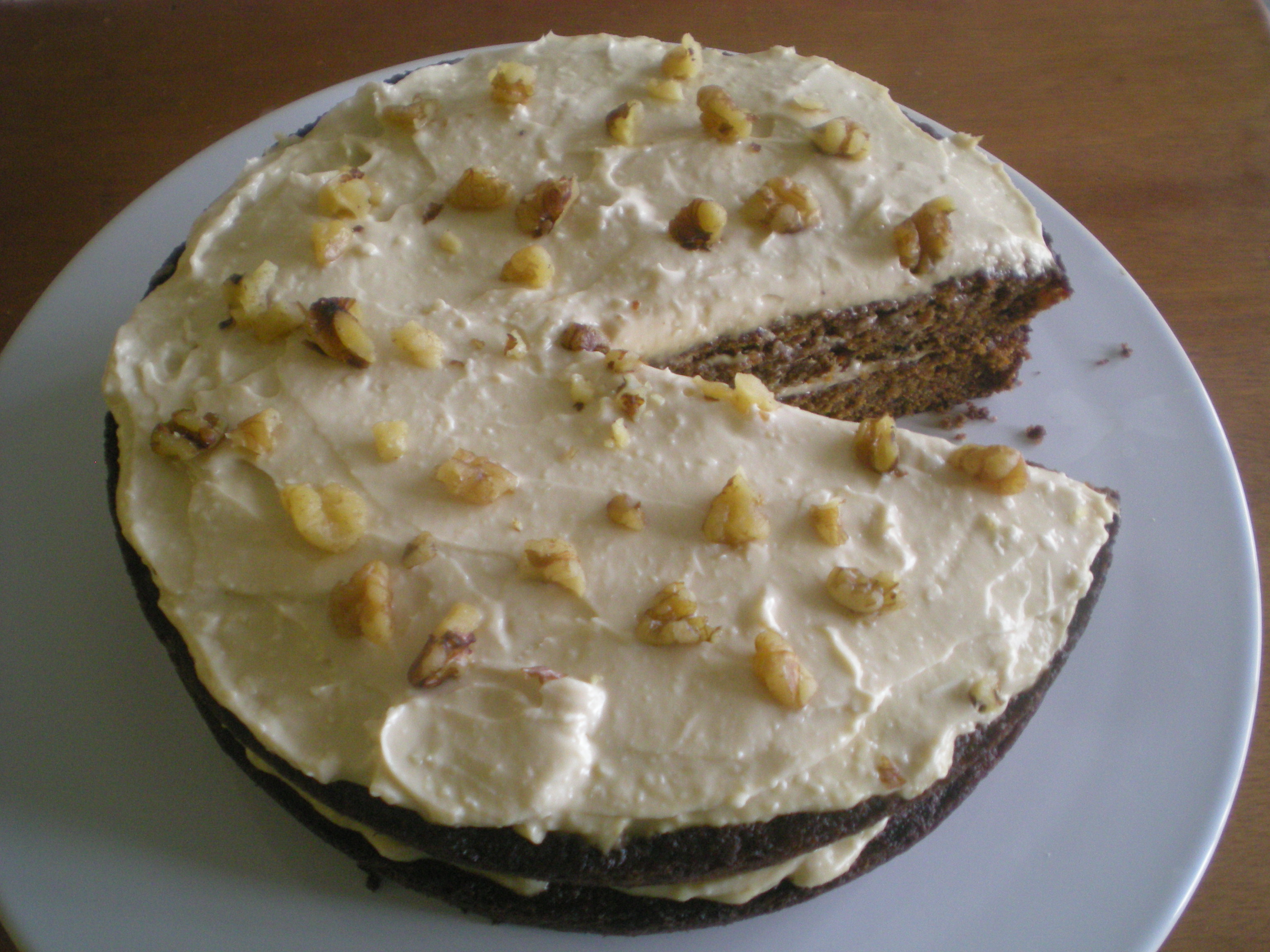 Carrot Cake with Maple Cream Cheese Frosting