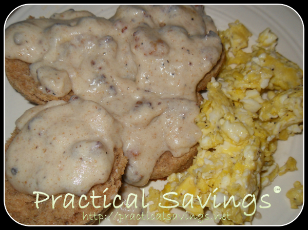 Whole Wheat Biscuits & Gravy