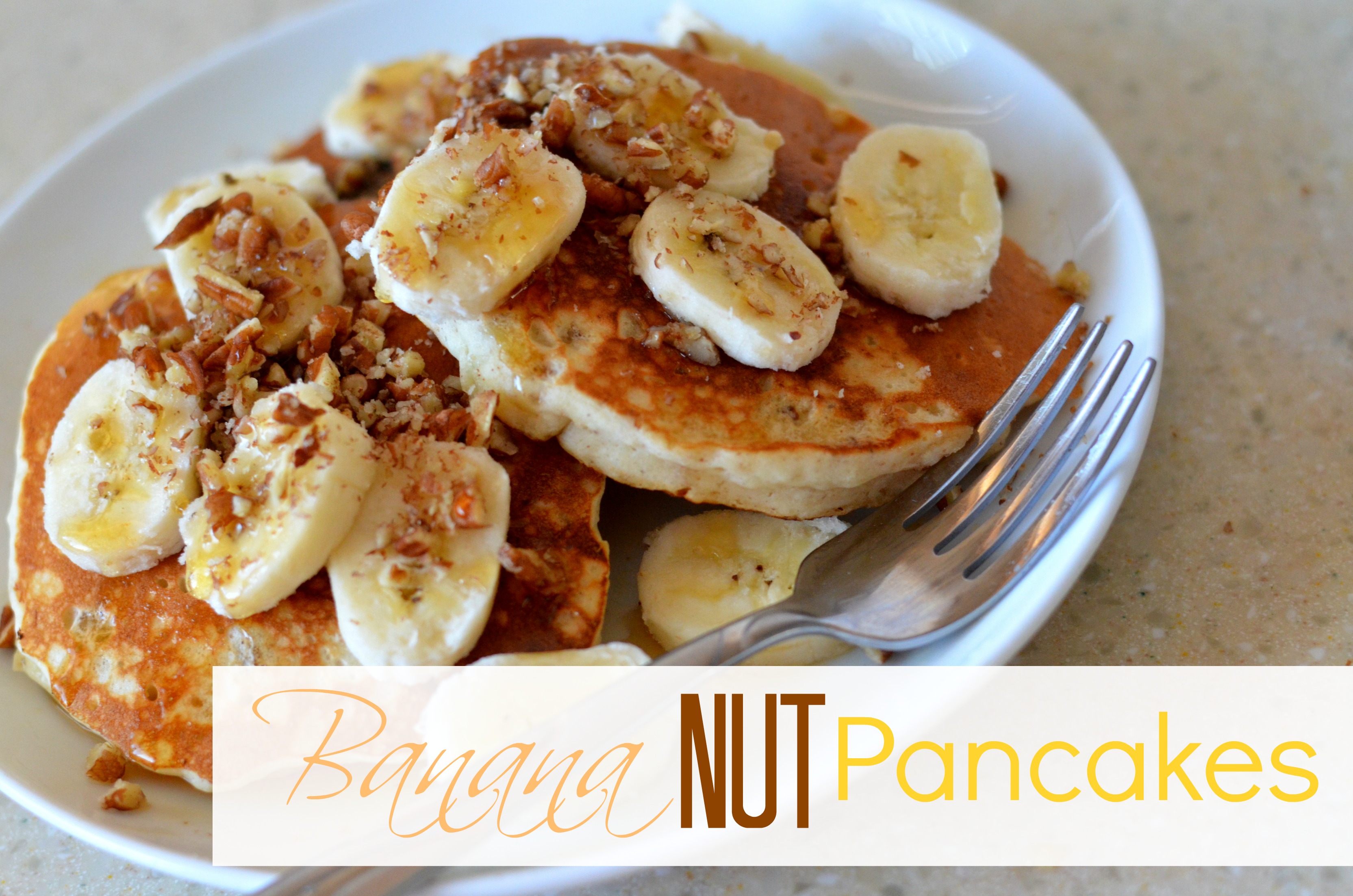 Banana Nut Pancakes with Oat Flour