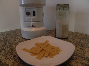 Making Light Wheat Pasta with the Wonder Mill