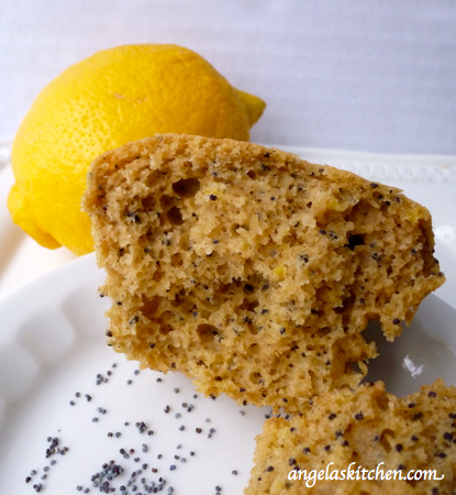 Angela's Kitchen Gluten Free Dairy Free Lemon or Almond Poppy Seed Muffin2