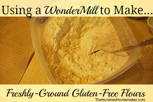 Using a WonderMill to Make Freshly-Ground Gluten Free Flours