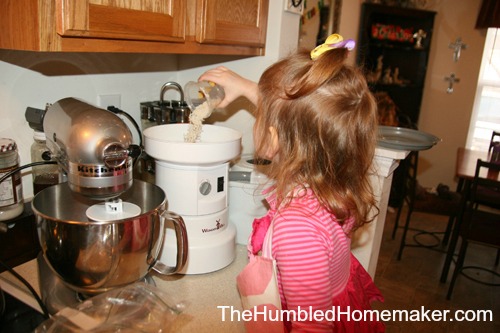 WonderMill rice flour making