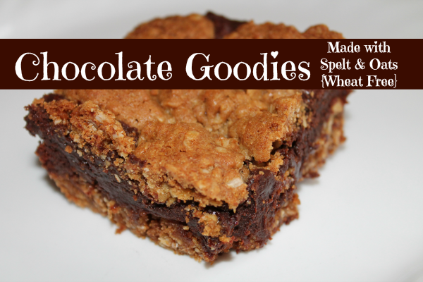 Chocolate Goodies – Made with Spelt and Oats {Wheat Free}