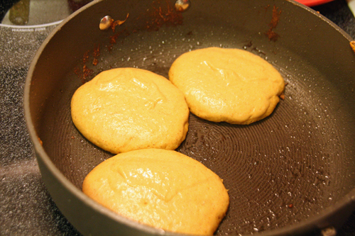 pancakes cooking