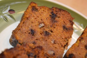 Carob Chip and Pumpkin Bread 7