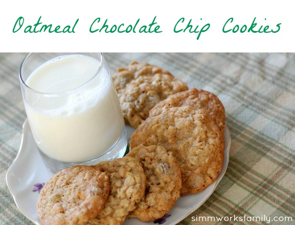 Delicious Oatmeal Chocolate Chip Cookies