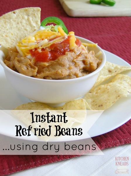 Instant Refried Beans using Dry Beans