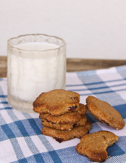 Buckwheat Cookies with Cranberries and Nuts