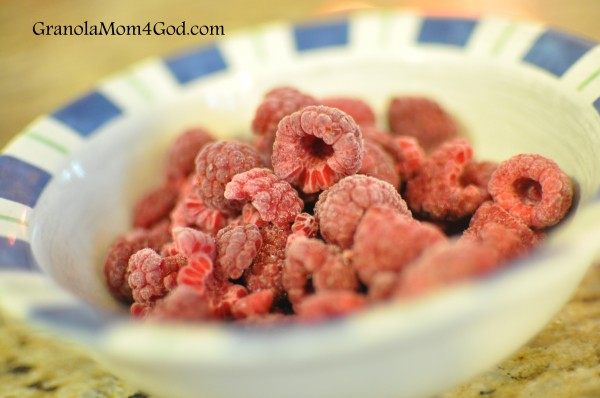 Raspberries for icing