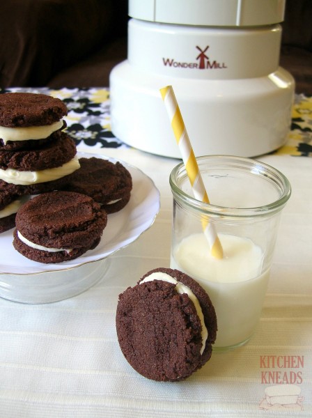 Chocolate Sandwich Cookies with WonderMill