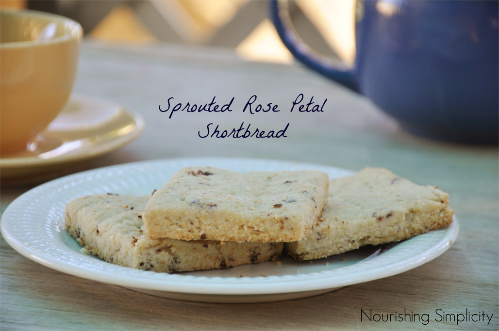Rose Petal Shortbread (Sprouted)