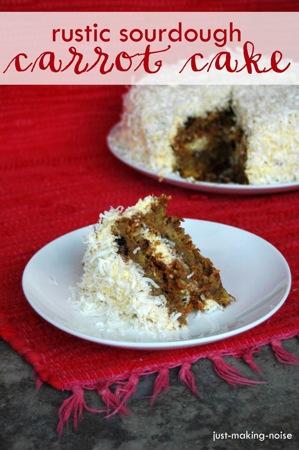 Rustic Sourdough Carrot Cake