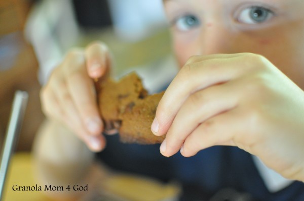 kid eating scones