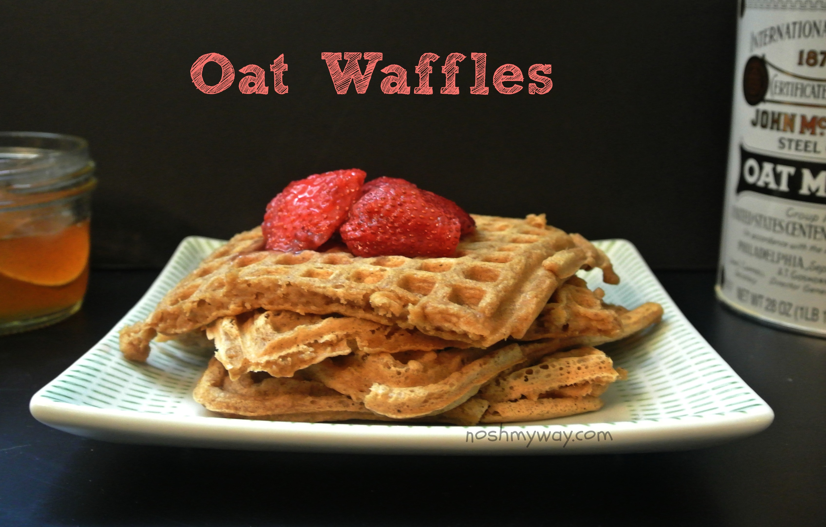 Oat Waffles Recipe - Nosh My Way