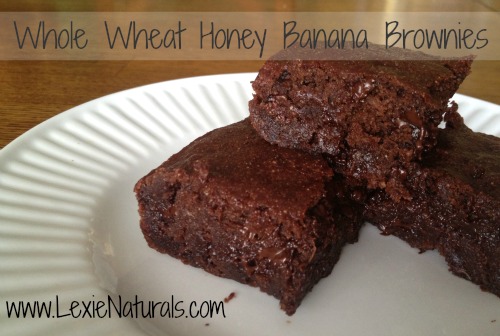 Whole Wheat Honey Banana Brownies