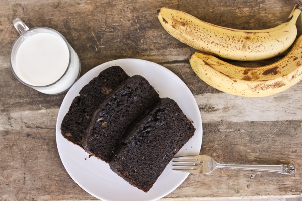 Whole Wheat Chocolate Banana Bread From bibberche.com