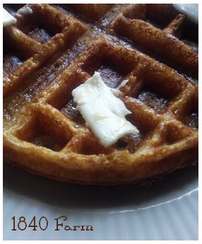 Waffles at 1840 Farm