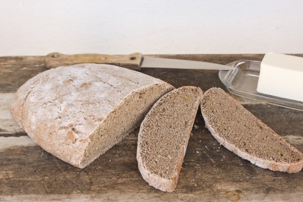 Whole Wheat and Buckwheat Bread from bibberche.com