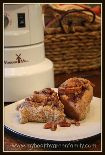 Cinnamon buns with grain mill