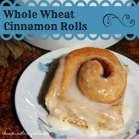 Whole Wheat Cinnamon Rolls by Kristi at Let This Mind Be in You