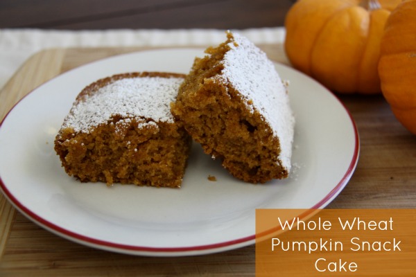 Whole Wheat Pumpkin Snack Cake