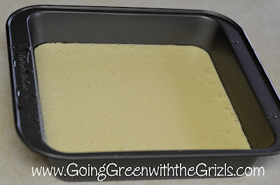 batter in baking pan