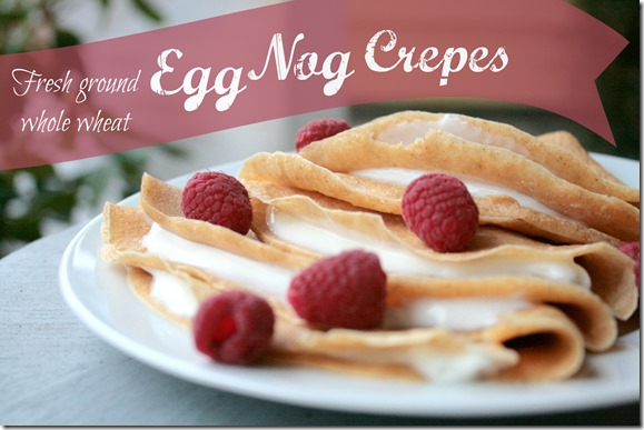 Eggnog Crepes