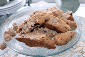 Whole Wheat Cranberry Pecan Biscotti