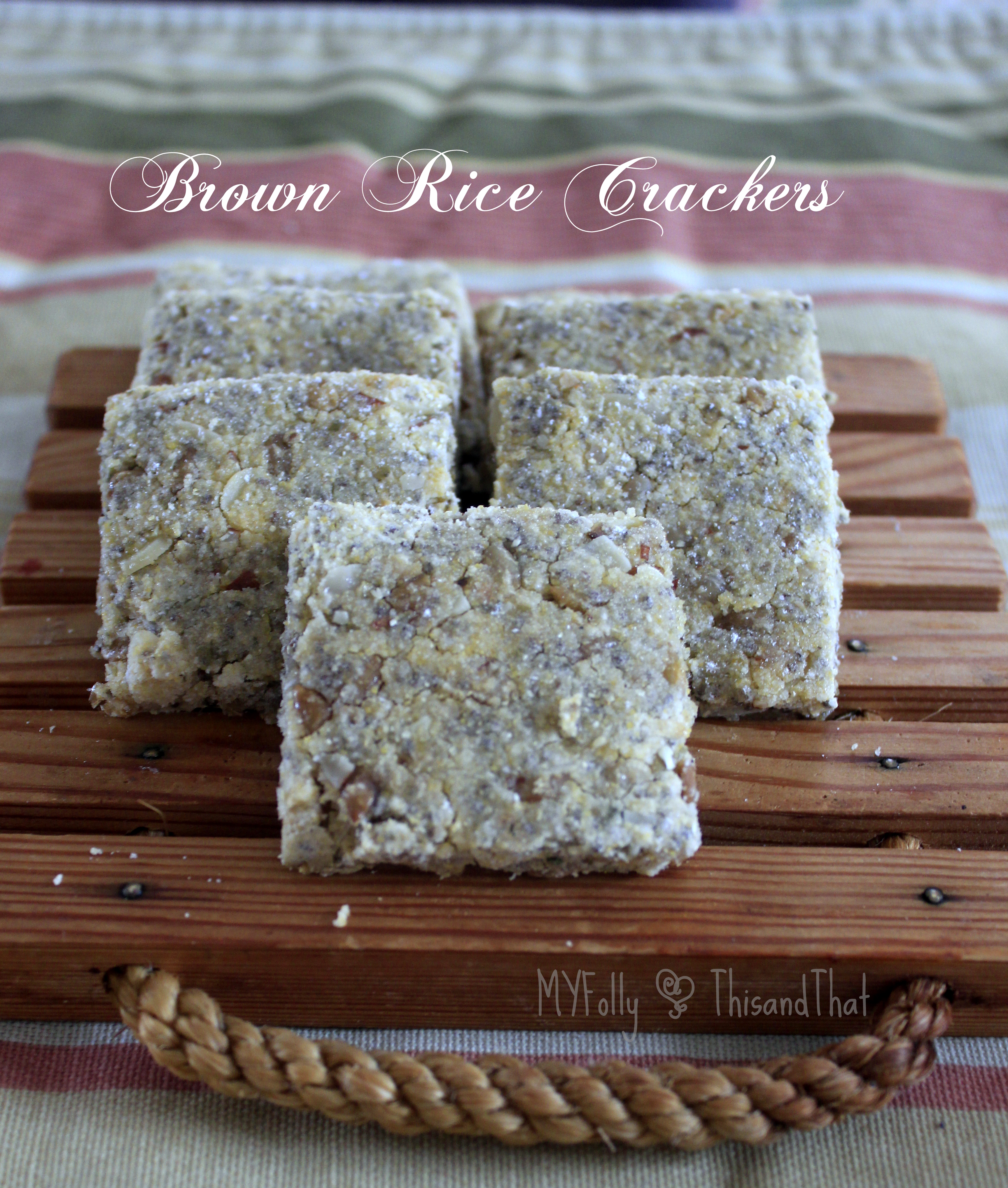 Brown Rice Crackers