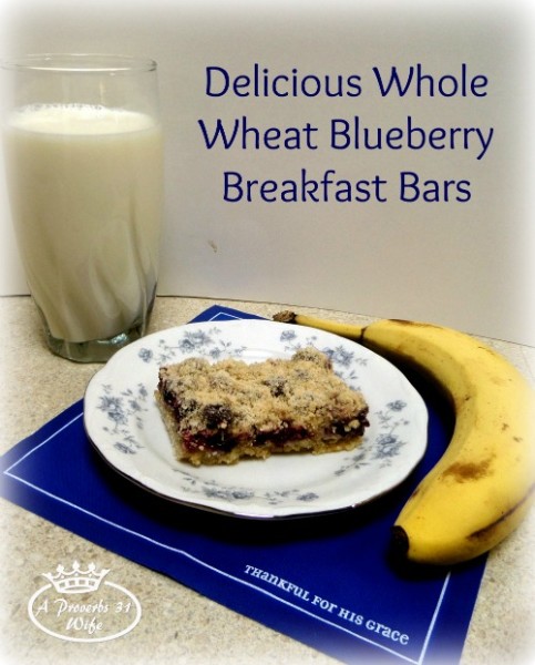 As part of a healthy and delicious breakfast, try these whole wheat blueberry almond bars. These things are to die for!!!