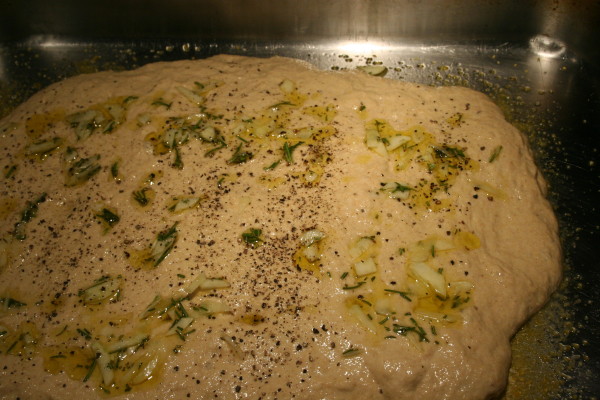 Topped with Garlic and Rosemary, Ready to Bake