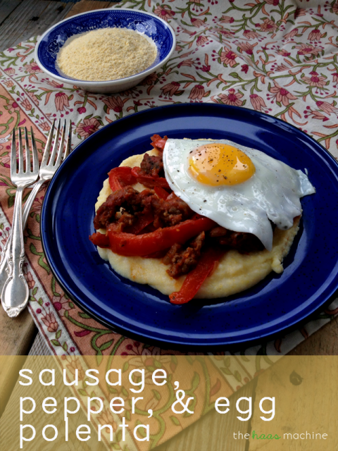 Sausage, Pepper, & Egg Polenta