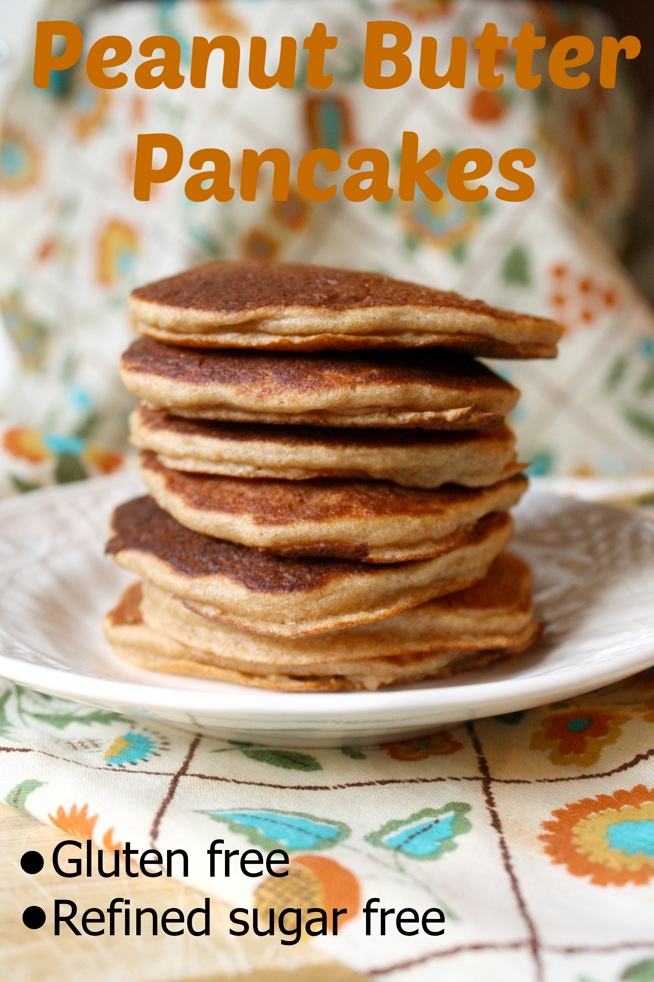 Peanut Butter Pancakes {gluten free}