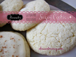 Hannah's GF Rice Flour Sugar Cookies